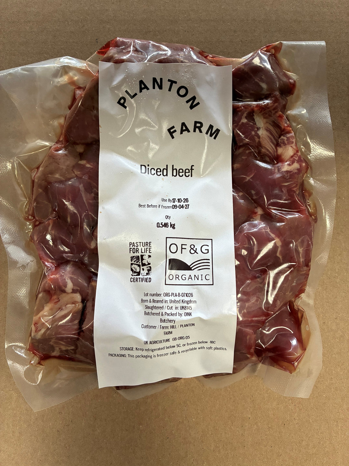 Diced Beef