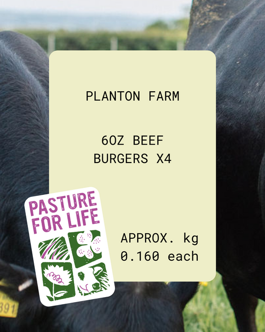 6oz Beef Burgers x4